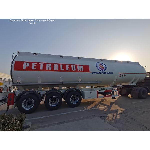 40 Cubic Tank 3 Axles Aluminum Alloy Fuel Tanker Semi Trailer for Long-distance Transportation