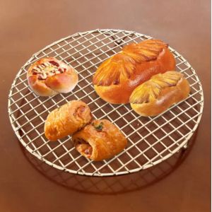 Anping BBQ Barbecue Net with Legs 304 Stainless Steel Wire Grill Cross Steaming