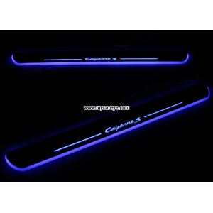 Porsche Cayenne car Moving door Step Pedal welcome light led projection
