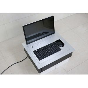 Screen Motorized Flip Up Desk LCD Monitor Lift For Conference Room Table