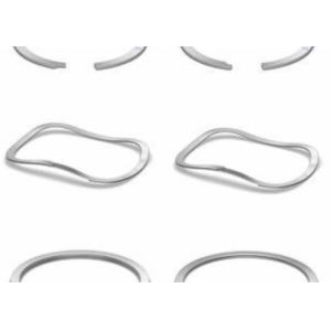 M3 M4 SS304 SS316 Stainless Steel Spring Retaining Rings For Bore GB893