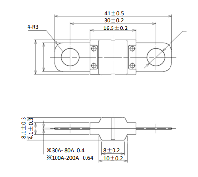 Automotive Blade Fuses ANS ANM ANL Stock in Gold Plated Car 40A 100A 300A 400A Bolt Down
