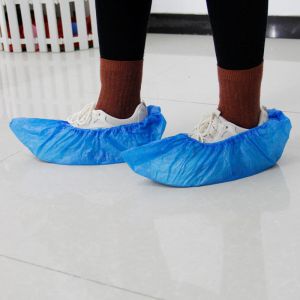 Cheap PE Disposable Shoe Covers , Disposable Boot Covers Lightweight Easy Wearing for sale