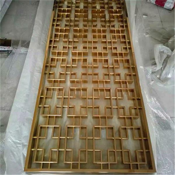Gold Stainless Steel Perforated Panels Stair For Railing/Balustrade/Balcony