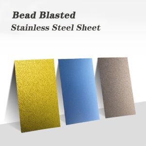 China Bead Blasted Finish Decorative Stainless Steel Sheet 0.25mm 0.5 Mm Cut To Size on sale