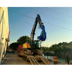 12 Meter Pile Driving Vibro Hammer For Sheet Piling And Pulling Construction