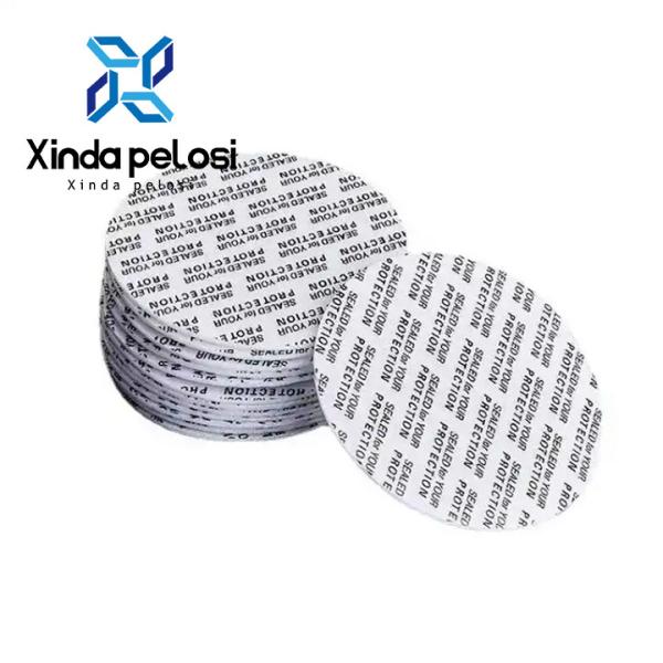 Factory Aluminum Foil PET PE PP Bottle Cap Seals / Lids / Wads For Insert Liner