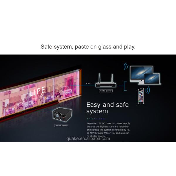 Window Glass Adhesive Outdoor Transparent Led Screen Display P8 P10 P16