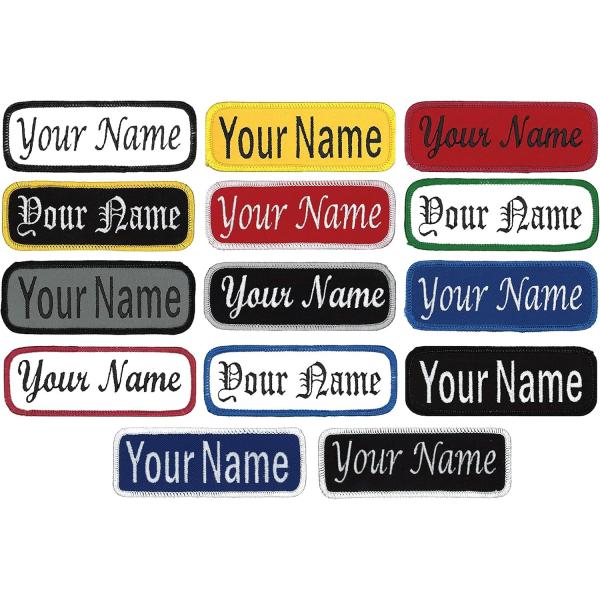 Quality Name Patches Uniform Patches Work Shirt Patches Embroidered Patches Custom Logo Patches  Embroidery Patches Woven Patches Woven Hat Patches Embroidered Clothes Patches Fashion Logo Patches wholesale