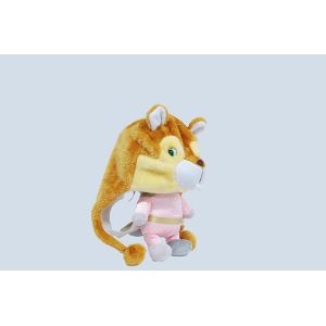 Flexible Brown Soft Plush Toys Squirrel Shape One Piece Design 25 * 40CM