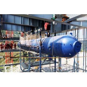 CFB Coal Fired Horizontal Boiler Steam Drum Alloy Steel structure