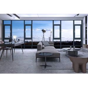 Housing Project Aluminum Alloy Broken Bridge Casement Windows with Folding