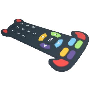 BPA Free Silicone Baby Teether TV Remote Control Shape Food Grade Soft Teething