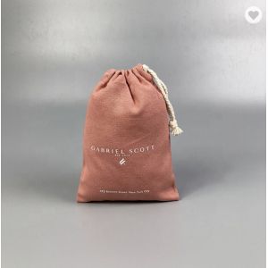 Multicolor Recyclable Cotton Produce Bags Drawstring Canvas Fabric Candy Bags