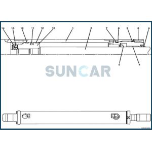 PU01V00030R100 Crawler Excavator Cylinder Seal Kit Fits CNH CX17B