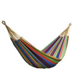 China Two Person Cotton Fabric Hammock Bed Type For Backyard Outdoor Indoor on sale