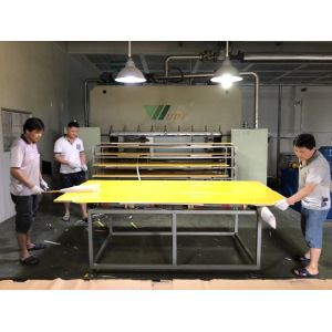 Multilayer Hot Press Low Pressure Laminating Line For High Glossy Borads Making