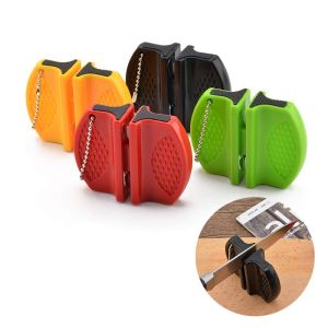 Mini Size Outdoor Knife Sharpener With Tungsten Blade And Ceramic Rod