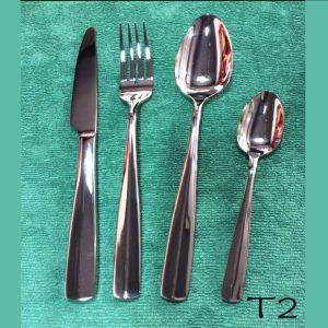China T02 High quality stainless steel flatware/cutlery set/knife fork spoon on sale