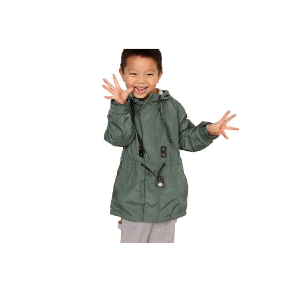 Quality Lightweight Olive Green Polyester Childrens Parka Coats For Winter wholesale