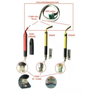 UPA cable TSSOP 8 MSOP 8 POGO PIN ADAPTER with guide cap EEPROM/ FLASH/ 25CXX