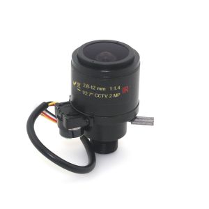 China 1/2.7'' MP HD Motorized 2.8-12mm Varifocal F1.4 M12 Mount DC Iris Auto IR CCTV Security Camera Lens on sale