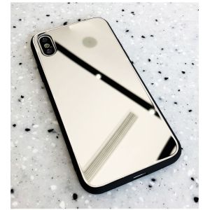 Electroplated Finish Mirror Girly Makeup Phone Cases / Iphone 7 Plus Protective