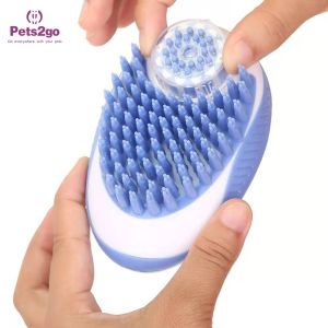 Multi Functional 6x12cm Silicone Brush Pet Bathing Tool