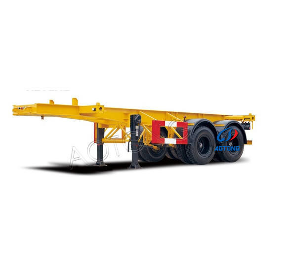 Direct 40FT Skeleton Container Transport with 2 3 Axles 12R22.5 Tires 10 Leaf