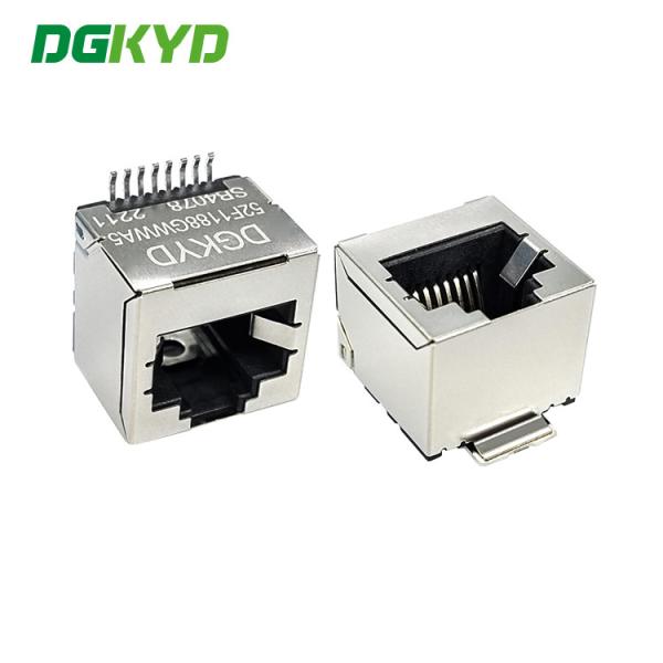 SMT Single Port RJ45 Connector 180 Degree Without LED RJ45 Connector Modular