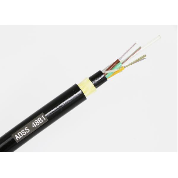 Quality ADSS Non Armoured Fiber Optic Ethernet Cable Multimode Outdoor With Single Sheath wholesale