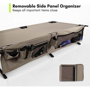 Folding Camping Cot, Portable Foldable ornaments Cot, Canvas Sleeping Bed,