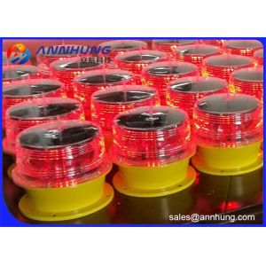 Red Color Low Intensity Solar Obstruction Light For Electric Tower And High -