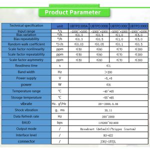 RS422 Output North Seeker Fiber Optic Gyroscope Sensor for Customized Applicatio
