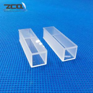 Clear Square Optical Quartz Glass Cuvette With Optical Critical Section