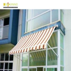 Outdoor Aluminium Retractable Window Awnings Heavy Duty Drop Arm Folding Window