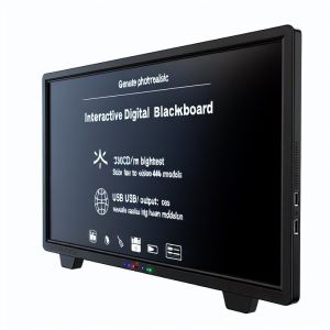 Black Or OEM Interactive Digital Blackboard with 350cd/m2 Brightness and USB