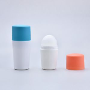 Height 90mm Plastic Roller Ball Bottles Blue Color PP Material