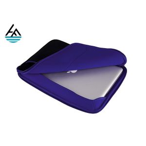 Muti Function Black Neoprene Laptop Sleeve With Extra Pouch Resin Zipper