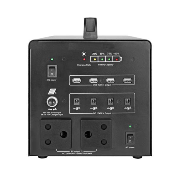 With our 500W 12.8V portable power stations 576WH to keep your devices charged