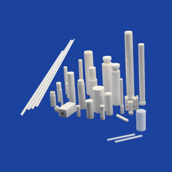 99.9% Al2O3 Alumina Ceramic Shafts Custom Zirconia Shafts For Gear Micropump
