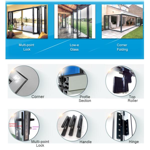 KDSBuilding Modern Design Hot Sale Guangdong Aluminium Alloy Profile Folding Up Doors And Windows