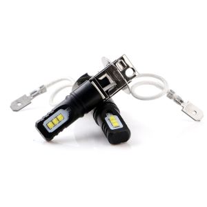 H1 H3 2525 6SMD 600lm Nonpolarity LED Fog Light Bulbs