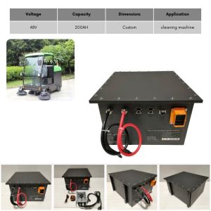 25.6V314Ah Custom Lithium Battery Street Cleaning Machine Electric Sweeper