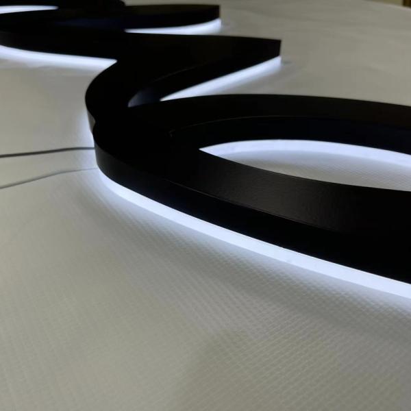 Custom Acrylic White Luminous Words Stainless Steel 3d Luminous Words Sign