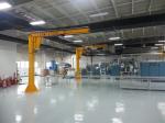 Column Mounted Jib Rotating Crane 6~8h Working Time In Workshop