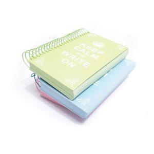 Hardcover Paper A5 A6 Large Coil 300 Inner Page Portable Notepad Notebook for