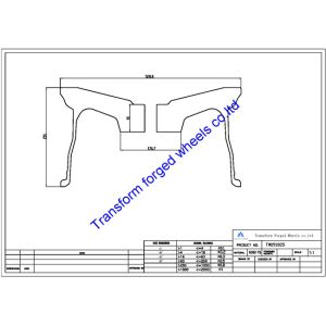 TM191005 19X10 inches forged wheels monoblock wheels blanks Dimple style barrel and rims