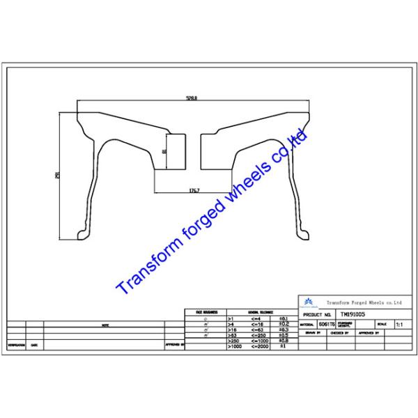 Quality TM191005 19X10 inches forged wheels monoblock wheels blanks Dimple style barrel and rims wholesale