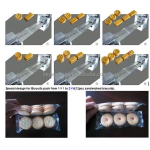 Full Automatically High Productivity One Lane Sandwich Biscuit Machine